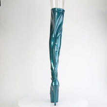 Carregar imagem no visualizador da galeria, Tacones Pleaser ADORE-3021GP Teal Purpurina Charol
