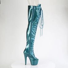 Carregar imagem no visualizador da galeria, Tacones Pleaser ADORE-3021GP Teal Purpurina Charol
