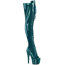 Carregar imagem no visualizador da galeria, Tacones Pleaser ADORE-3021GP Teal Purpurina Charol
