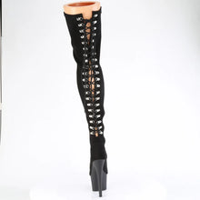 Load image into Gallery viewer, Tacones Pleaser ADORE-3063 Negro Str Microfiber
