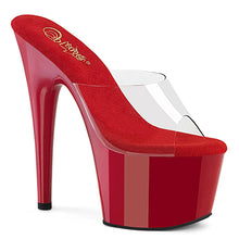 Cargar imagen en el visor de la galería, Tacones Pleaser ADORE-701 Transparente Rojo
