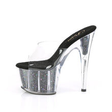 Carregar imagem no visualizador da galeria, Tacones Pleaser ADORE-701CG Transparente Negro Confetti
