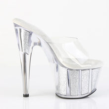 Cargar imagen en el visor de la galería, Tacones Pleaser ADORE-701G Transparente Plata Gltr
