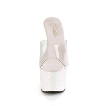 Load image into Gallery viewer, Tacones Pleaser ADORE-701LG Transparente Opal Purpurina
