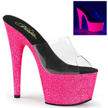 Carregar imagem no visualizador da galeria, Tacones Pleaser ADORE-701UVG Transparente Neon H.
