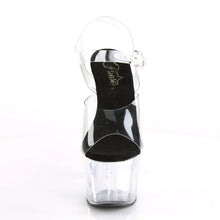 Cargar imagen en el visor de la galería, Tacones Pleaser ADORE-708 Transparente Negro
