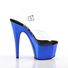 Cargar imagen en el visor de la galería, Tacones Pleaser ADORE-708 Transparente Azul Cromo
