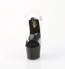 Cargar imagen en el visor de la galería, Tacones Pleaser ADORE-708 Transparente Negro Mate
