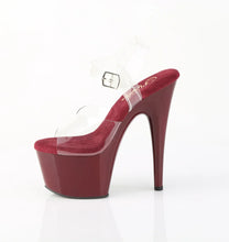 Carregar imagem no visualizador da galeria, Tacones Pleaser ADORE-708 Transparente Burdeos
