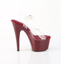 Carregar imagem no visualizador da galeria, Tacones Pleaser ADORE-708 Transparente Burdeos
