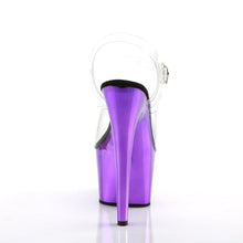 Cargar imagen en el visor de la galería, Tacones Pleaser ADORE-708 Transparente Morado Cromo
