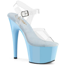 Carregar imagem no visualizador da galeria, Tacones Pleaser ADORE-708 Transparente B. Azul
