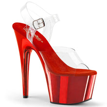 Cargar imagen en el visor de la galería, Tacones Pleaser ADORE-708 Transparente Matching Rojo
