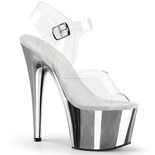 Carregar imagem no visualizador da galeria, Tacones Pleaser ADORE-708 Transparente Matching Plata
