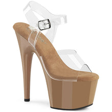 Cargar imagen en el visor de la galería, Tacones Pleaser ADORE-708 Transparente Toffee
