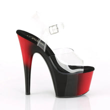 Load image into Gallery viewer, Tacones Pleaser ADORE-708BR Transparente Rojo Negro
