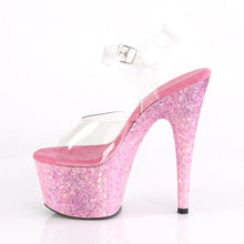 Load image into Gallery viewer, Tacones Pleaser ADORE-708CF Transparente Rosa Confetti
