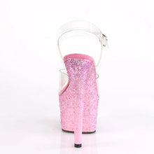 Load image into Gallery viewer, Tacones Pleaser ADORE-708CF Transparente Rosa Confetti
