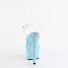 Carregar imagem no visualizador da galeria, Tacones Pleaser ADORE-708LG Transparente B. Azul
