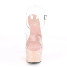 Cargar imagen en el visor de la galería, Tacones Pleaser ADORE-708LG Transparente Dusty Rosa

