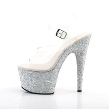 Cargar imagen en el visor de la galería, Tacones Pleaser ADORE-708LG Transparente Plata Purpurina
