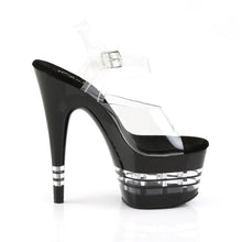 Load image into Gallery viewer, Tacones Pleaser ADORE-708LN Transparente Negro
