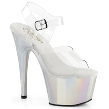 Cargar imagen en el visor de la galería, Tacones Pleaser ADORE-708LQ Transparente Liquid Plata
