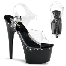Cargar imagen en el visor de la galería, Tacones Pleaser ADORE-708LS Transparente Negro
