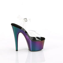 Cargar imagen en el visor de la galería, Tacones Pleaser ADORE-708MCH Transparente Morado Verde
