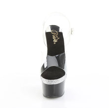 Load image into Gallery viewer, Tacones Pleaser ADORE-708MLS Transparente Negro
