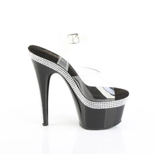 Load image into Gallery viewer, Tacones Pleaser ADORE-708MLS Transparente Negro

