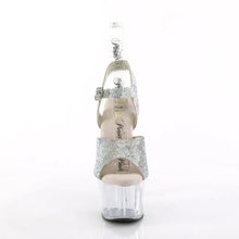 Load image into Gallery viewer, Tacones Pleaser ADORE-708N-RS Plata Transparente
