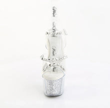 Load image into Gallery viewer, Tacones Pleaser ADORE-708PREM-STNG Transparente Plata Purpurina
