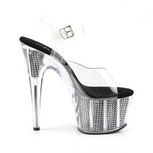 Load image into Gallery viewer, Tacones Pleaser ADORE-708SRS Transparente Negro
