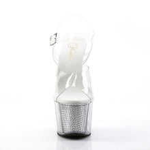 Cargar imagen en el visor de la galería, Tacones Pleaser ADORE-708SRS Transparente Plata
