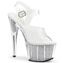 Cargar imagen en el visor de la galería, Tacones Pleaser ADORE-708SRS Transparente Plata
