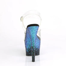 Carregar imagem no visualizador da galeria, Tacones Pleaser ADORE-708SS Transparente Negro Azul
