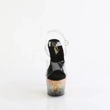 Cargar imagen en el visor de la galería, Tacones Pleaser ADORE-708SS Transparente Negro Dusty
