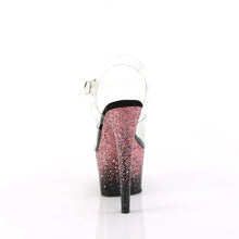 Load image into Gallery viewer, Tacones Pleaser ADORE-708SS Transparente Negro Rosa
