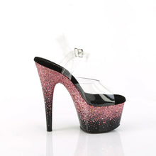 Load image into Gallery viewer, Tacones Pleaser ADORE-708SS Transparente Negro Rosa
