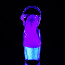 Cargar imagen en el visor de la galería, Tacones Pleaser ADORE-708UVG Transparente Neon Opal
