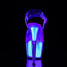 Cargar imagen en el visor de la galería, Tacones Pleaser ADORE-708UVG Transparente Neon Opal
