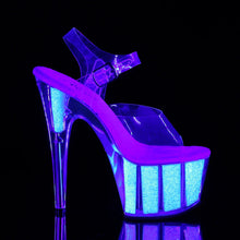 Cargar imagen en el visor de la galería, Tacones Pleaser ADORE-708UVG Transparente Neon Opal
