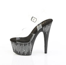 Load image into Gallery viewer, Tacones Pleaser ADORE-708WFRS Transparente Negro Plata
