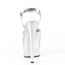 Carregar imagem no visualizador da galeria, Tacones Pleaser ADORE-709-2G Plata Purpurina
