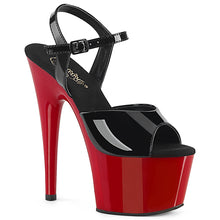 Cargar imagen en el visor de la galería, Tacones Pleaser ADORE-709 - Negro charol / Rojo
