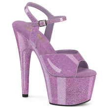 Load image into Gallery viewer, Tacones Pleaser ADORE-709GP Lilac Purpurina Charol

