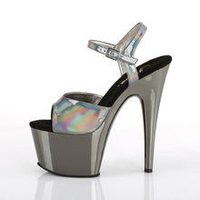 Load image into Gallery viewer, Tacones Pleaser ADORE-709HGCH Pewter Hologram Cromo
