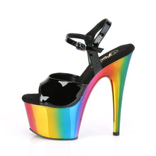 Carregar imagem no visualizador da galeria, Tacones Pleaser ADORE-709RC Negro Charol Rainbow
