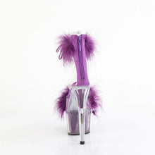 Load image into Gallery viewer, Tacones Pleaser ADORE-724F Transparente Morado Fur
